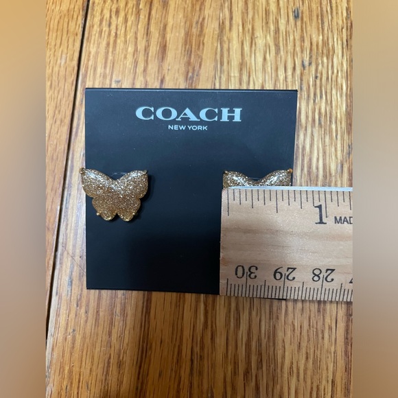 !!NEW!! Coach Sparkle Butterfly Earrings - Picture 8 of 8